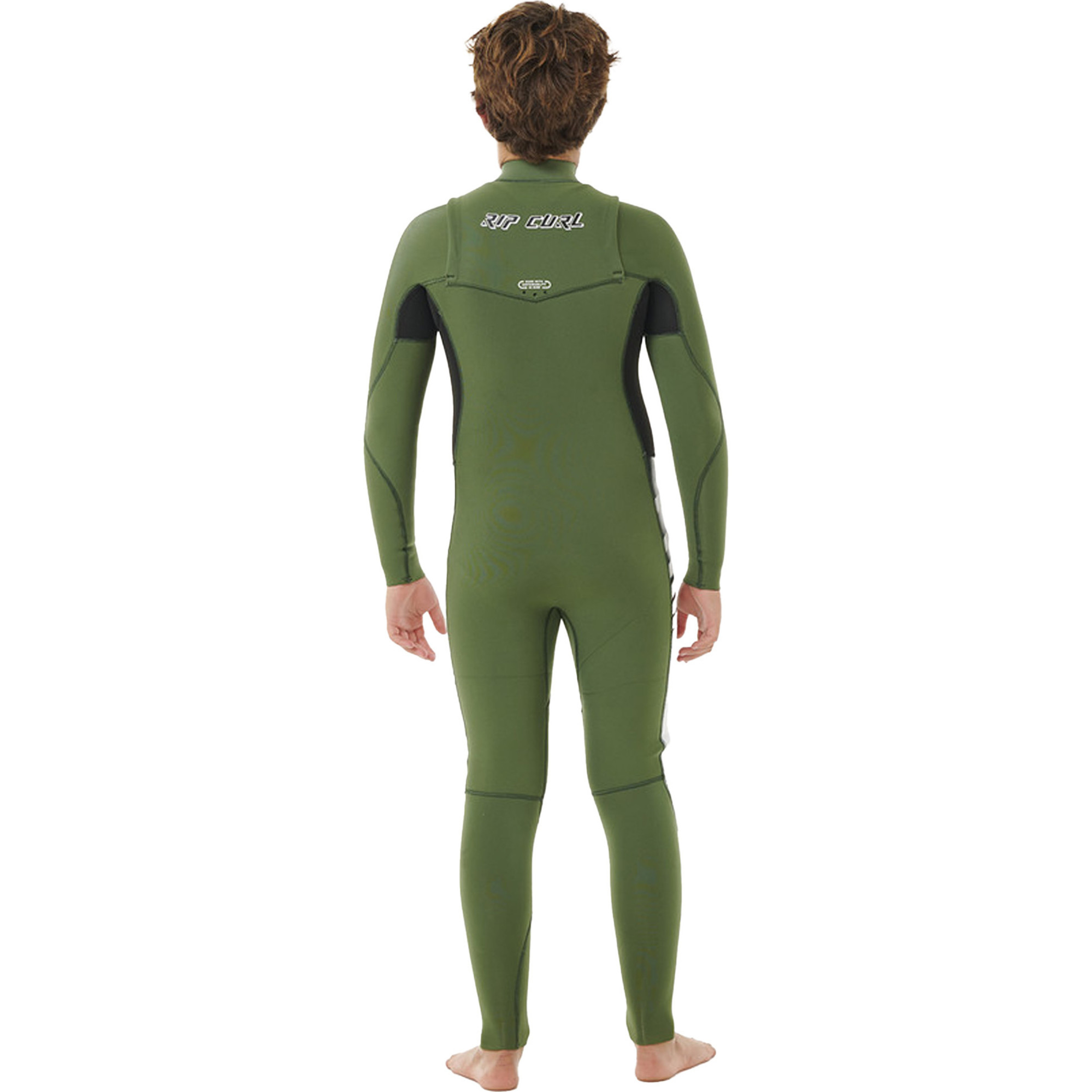 2023 Rip Curl Junior Dawn Patrol 5/3mm Chest Zip Wetsuit 13JBFS Green